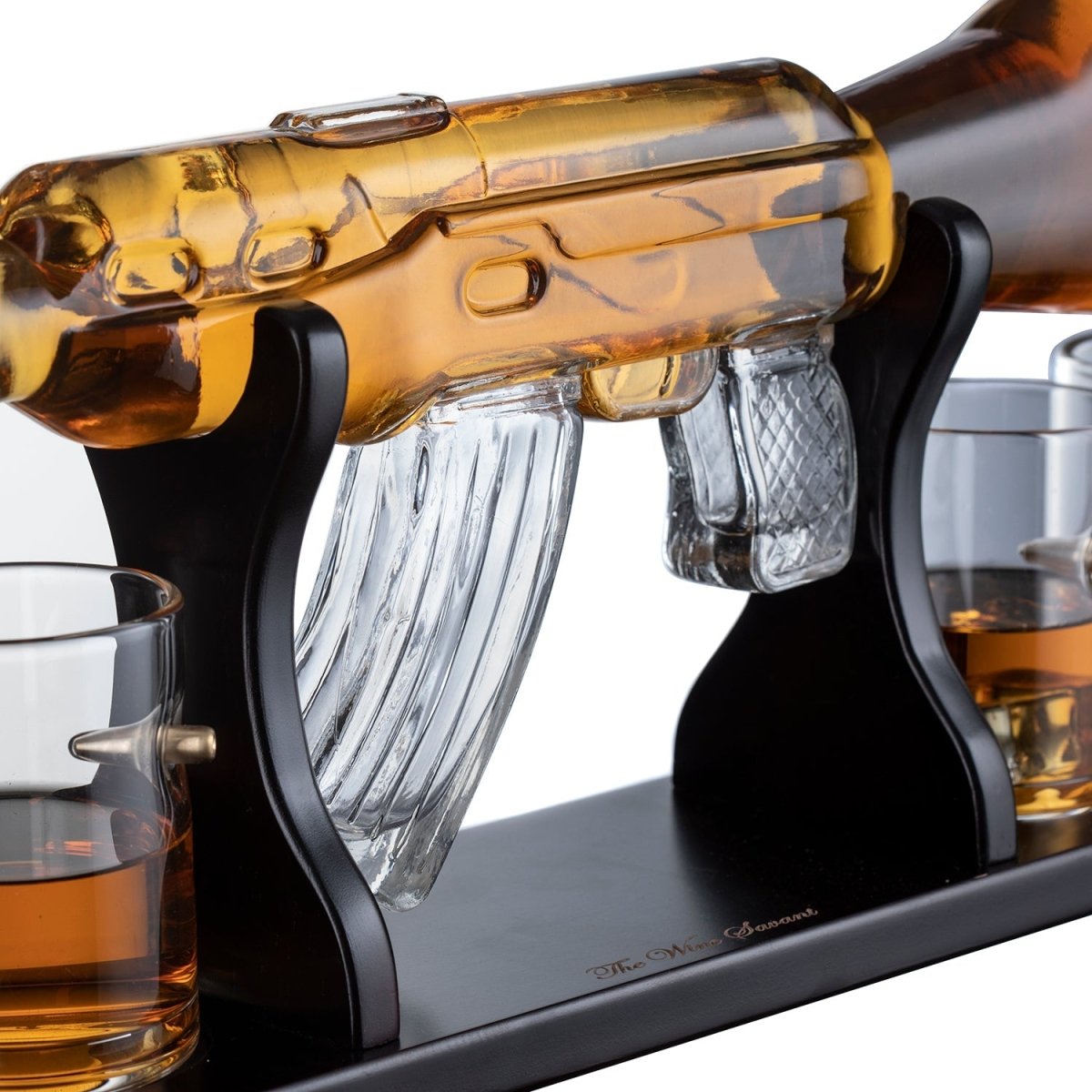 Unique Personalized Rifle Decanter Set Customized Gifts for Men by Groovy Guy