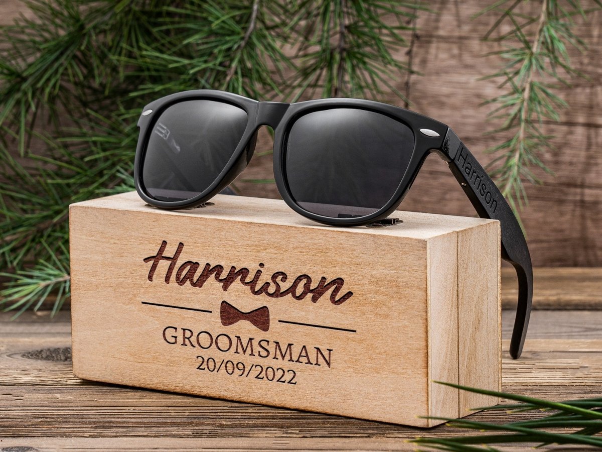 Unique Personalized Topside Sunglasses Customized Wearables Gifts for Men by Groovy Guy