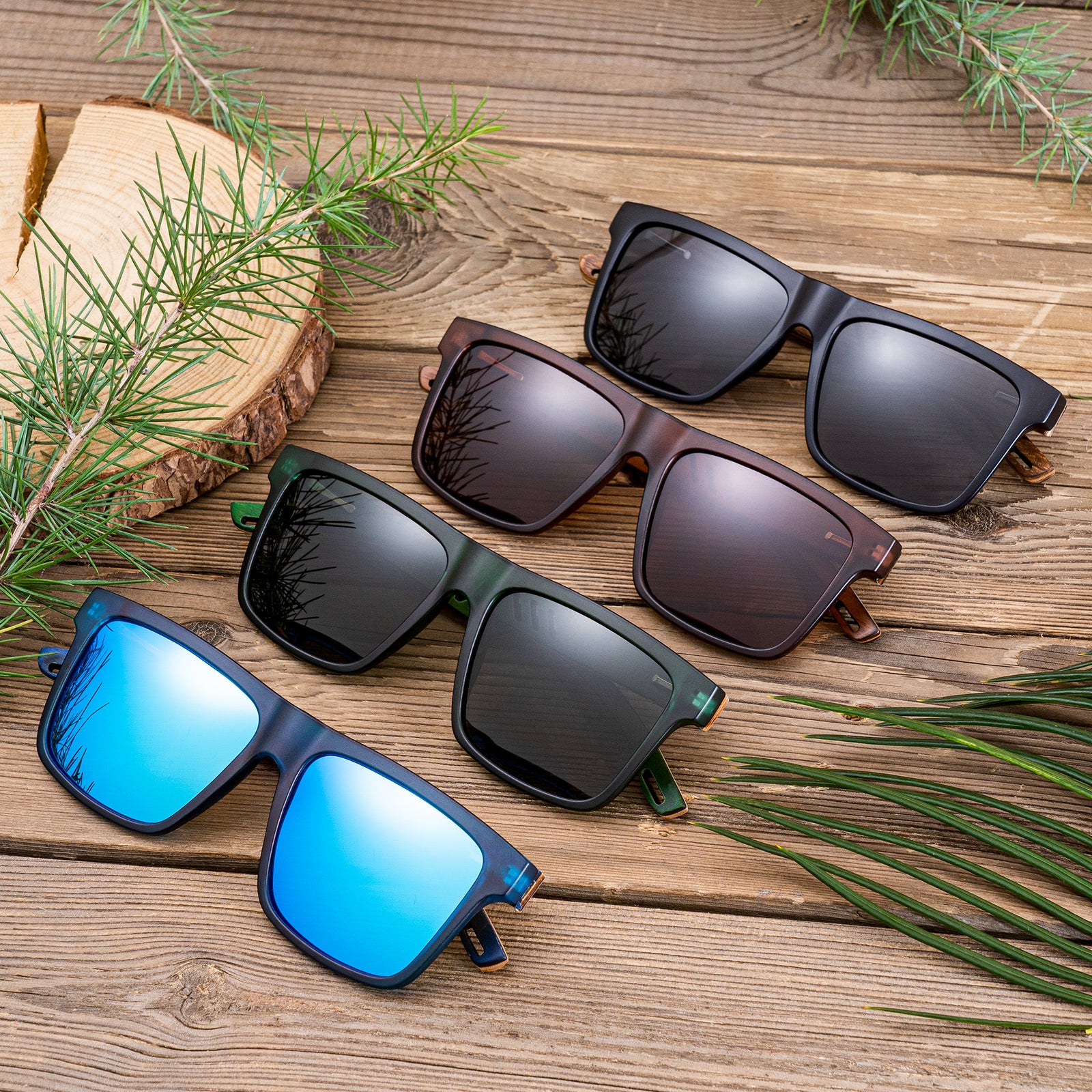 Malibu Premium Sunglasses - Bamboo, Custom Branded With Your Logo. Visit Now