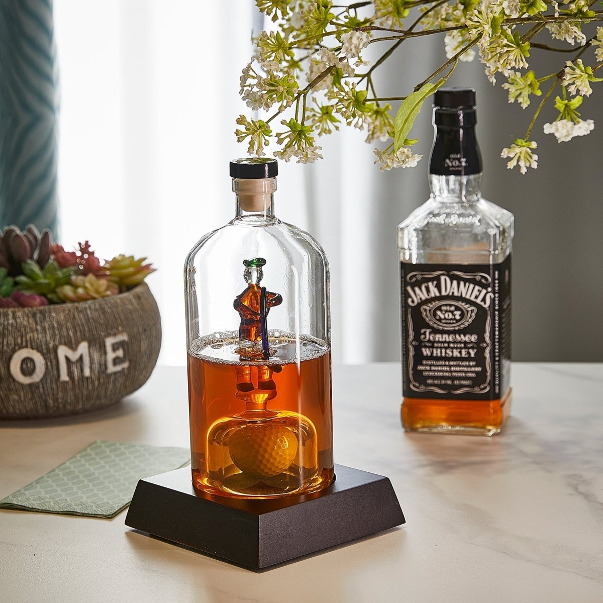 Unique Personalized Golfer Decanter Customized Decanter Gifts for Men by Groovy Guy
