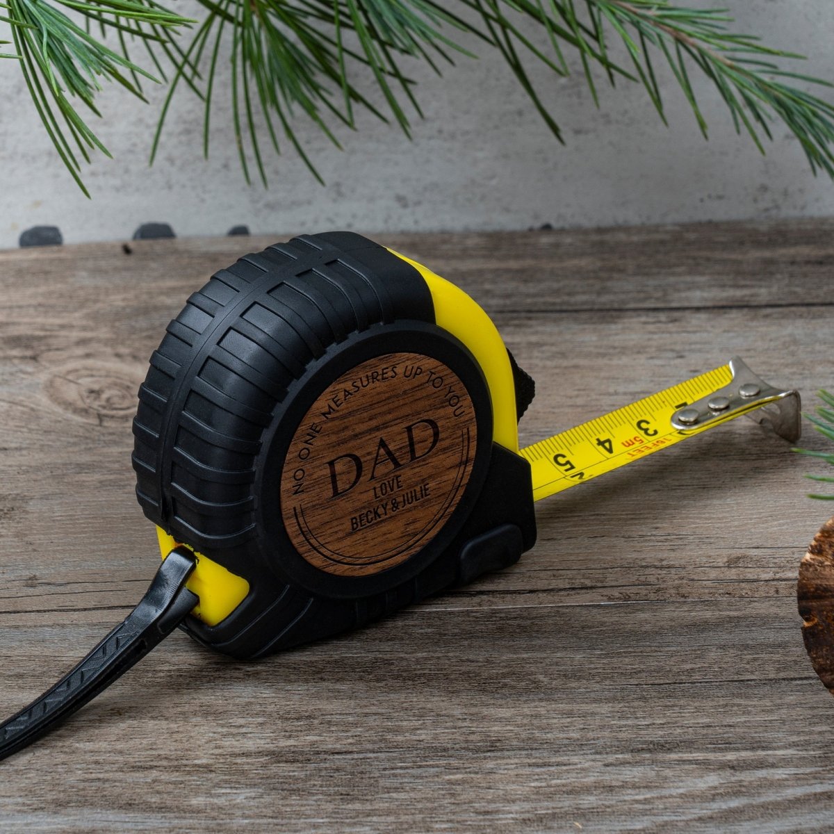 Unique Personalized Dads Tape Measure Customized Tools Gifts for Men by Groovy Guy