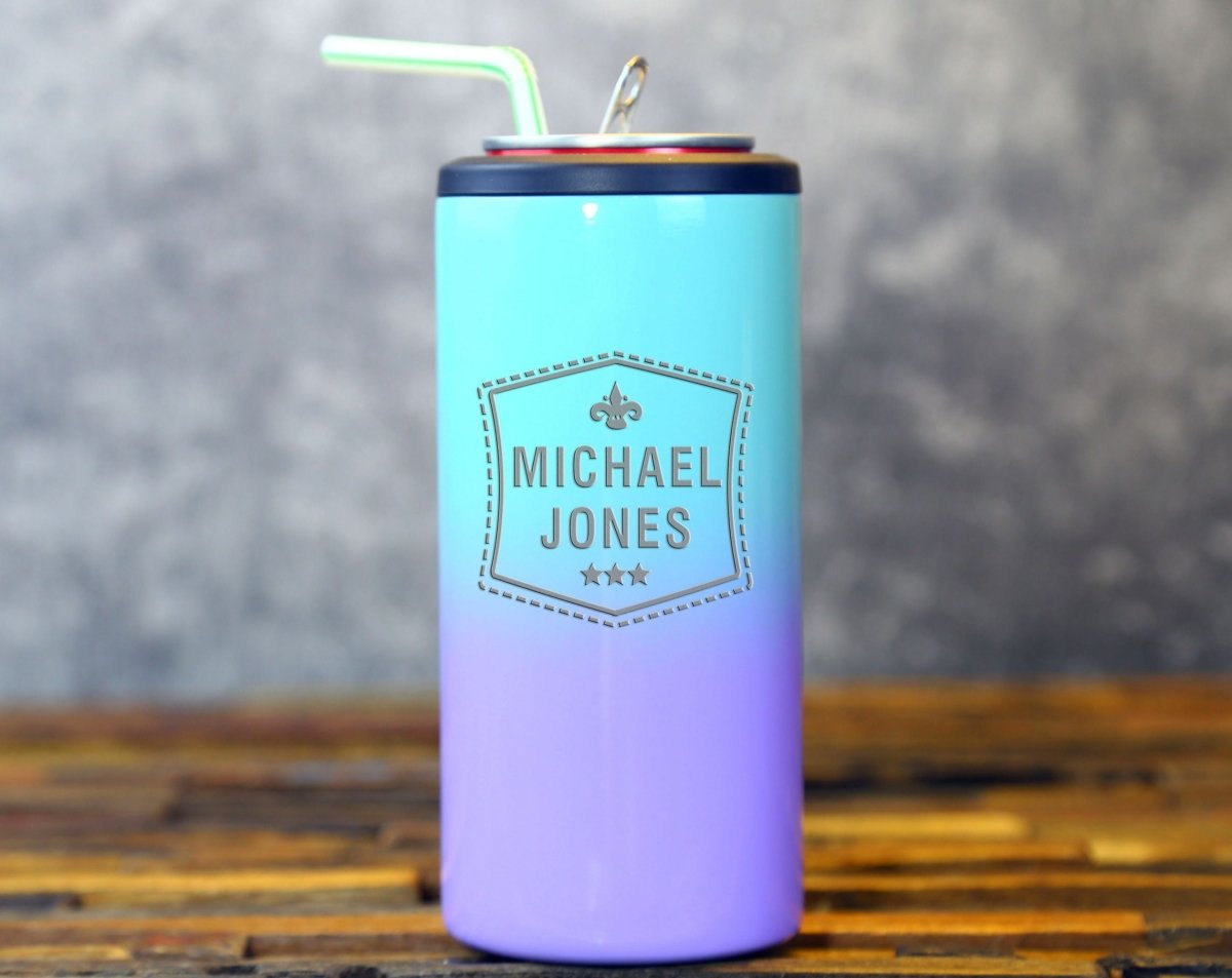 Unique Personalized Two - Tone Drink Koozie Customized Personalized Koozie Gifts for Men by Groovy Guy