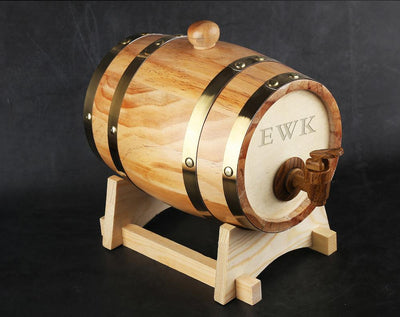 Personalized Oak Whiskey Barrel Crate – Gift Crates