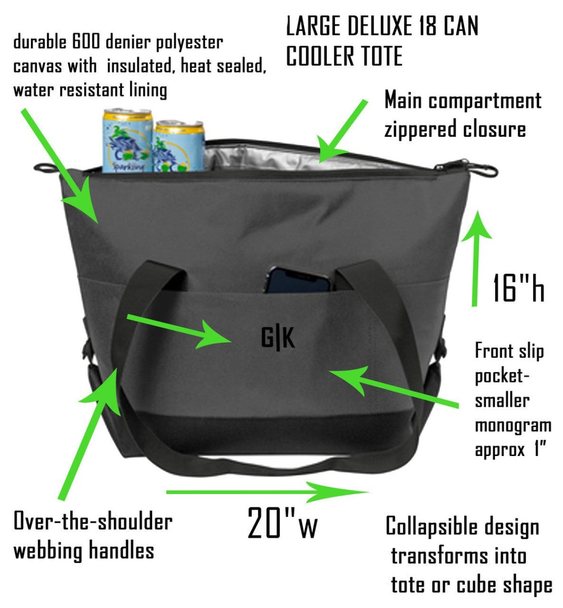 Unique Personalized Cool Bag of Beers Customized Cooler Gifts for Men by Groovy Guy