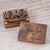 Engraved Timber Ties Cufflinks & Tie Bar Set