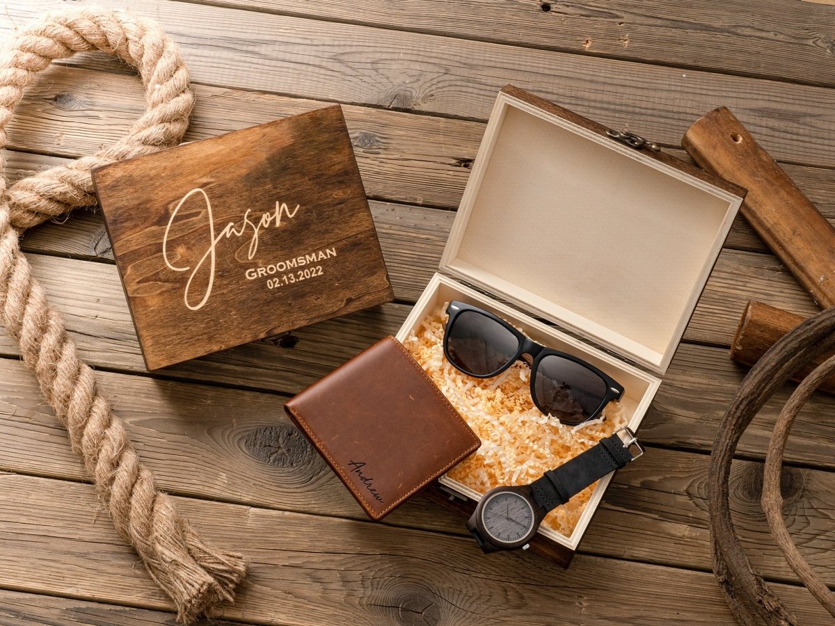 Unique Personalized Men's Stylin' Gift Set Customized Gift Sets Gifts for Men by Groovy Guy
