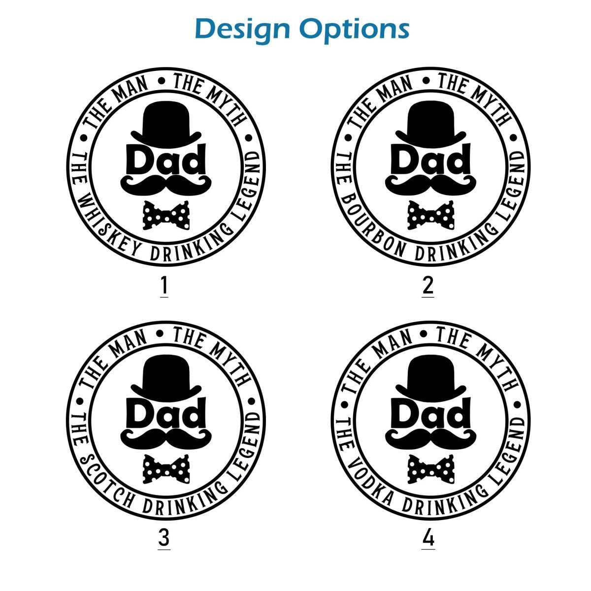 Unique Personalized Dads Drinker Customized Dad Gifts for Men by Groovy Guy