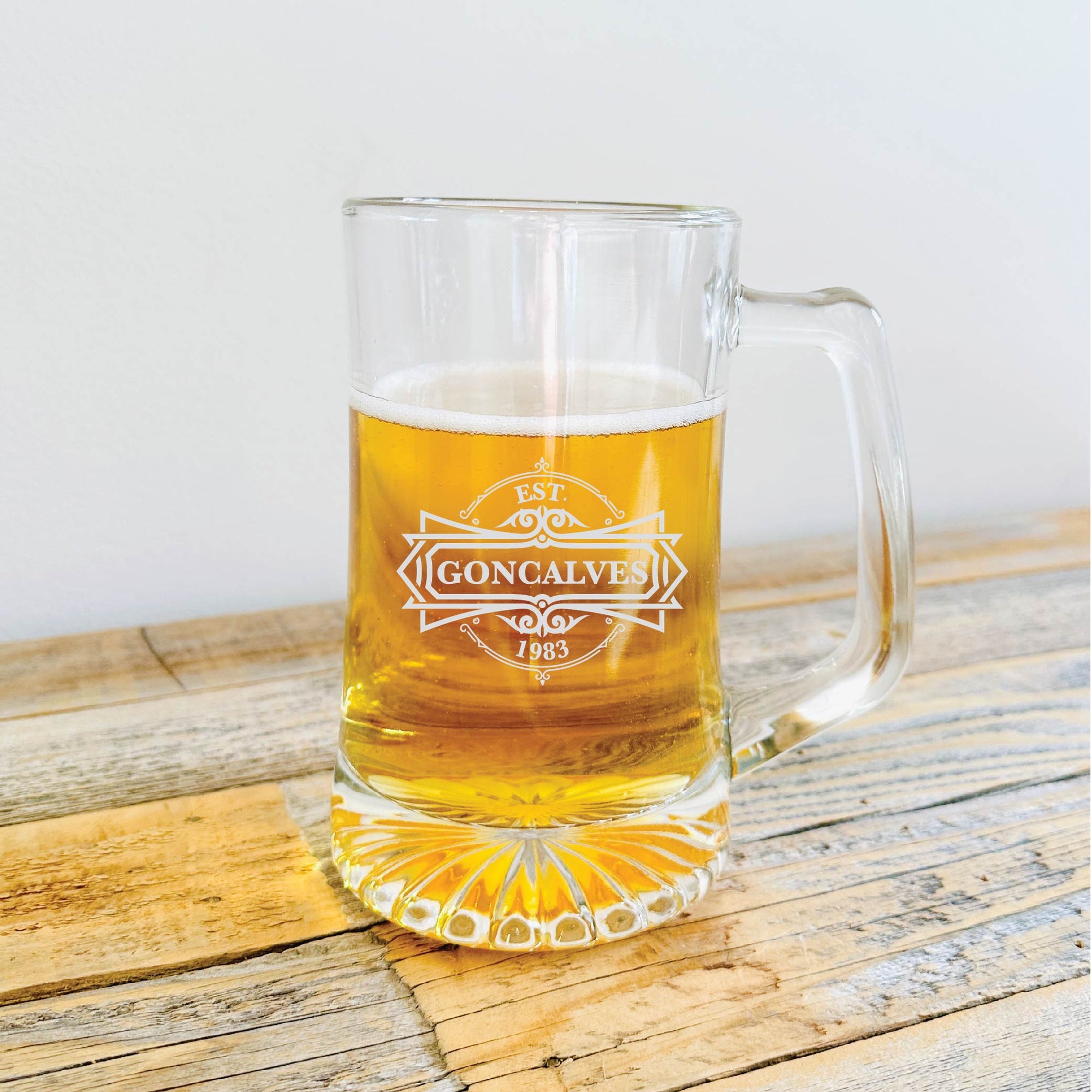 Personalized Pub Beer Mug Set