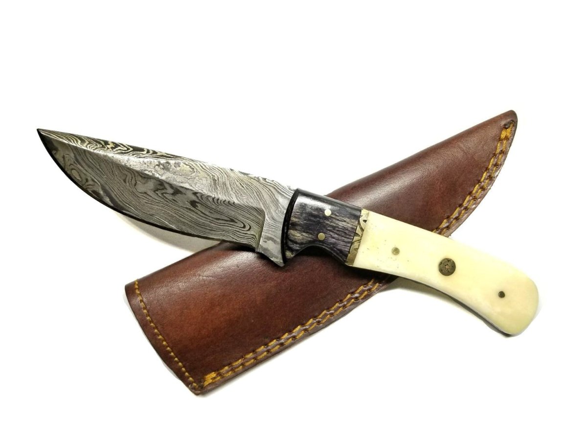 Unique Personalized Damascus Survival knife Customized Damascus Knife Gifts for Men by Groovy Guy