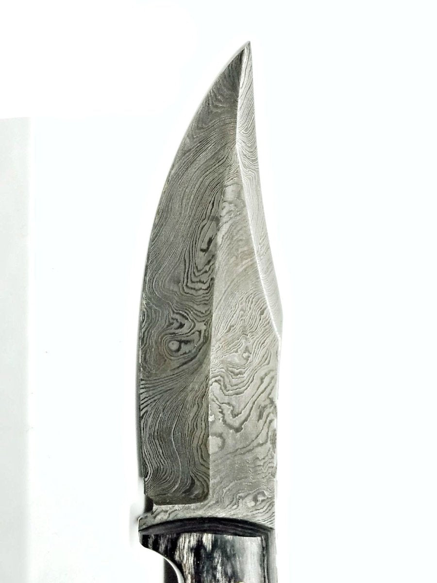 Unique Personalized Damascus Steel Hunting Knife Customized Damascus Knife Gifts for Men by Groovy Guy