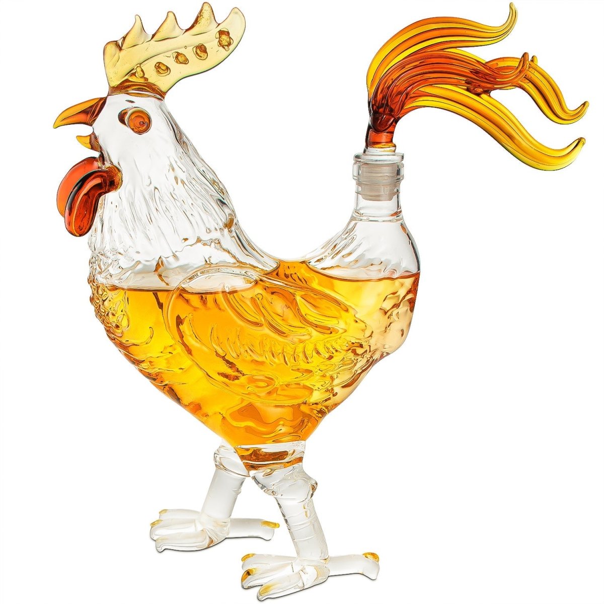 Unique Personalized Sacred Rooster Decanter Customized Gifts for Men by Groovy Guy