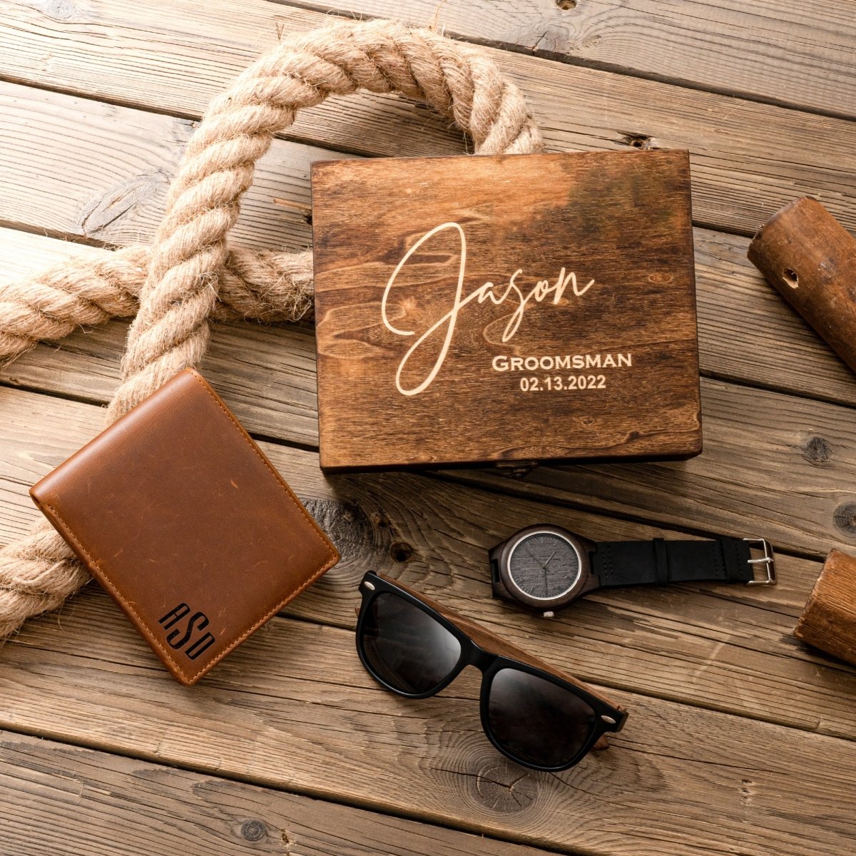 Unique Personalized Men's Stylin' Gift Set Customized Gift Sets Gifts for Men by Groovy Guy