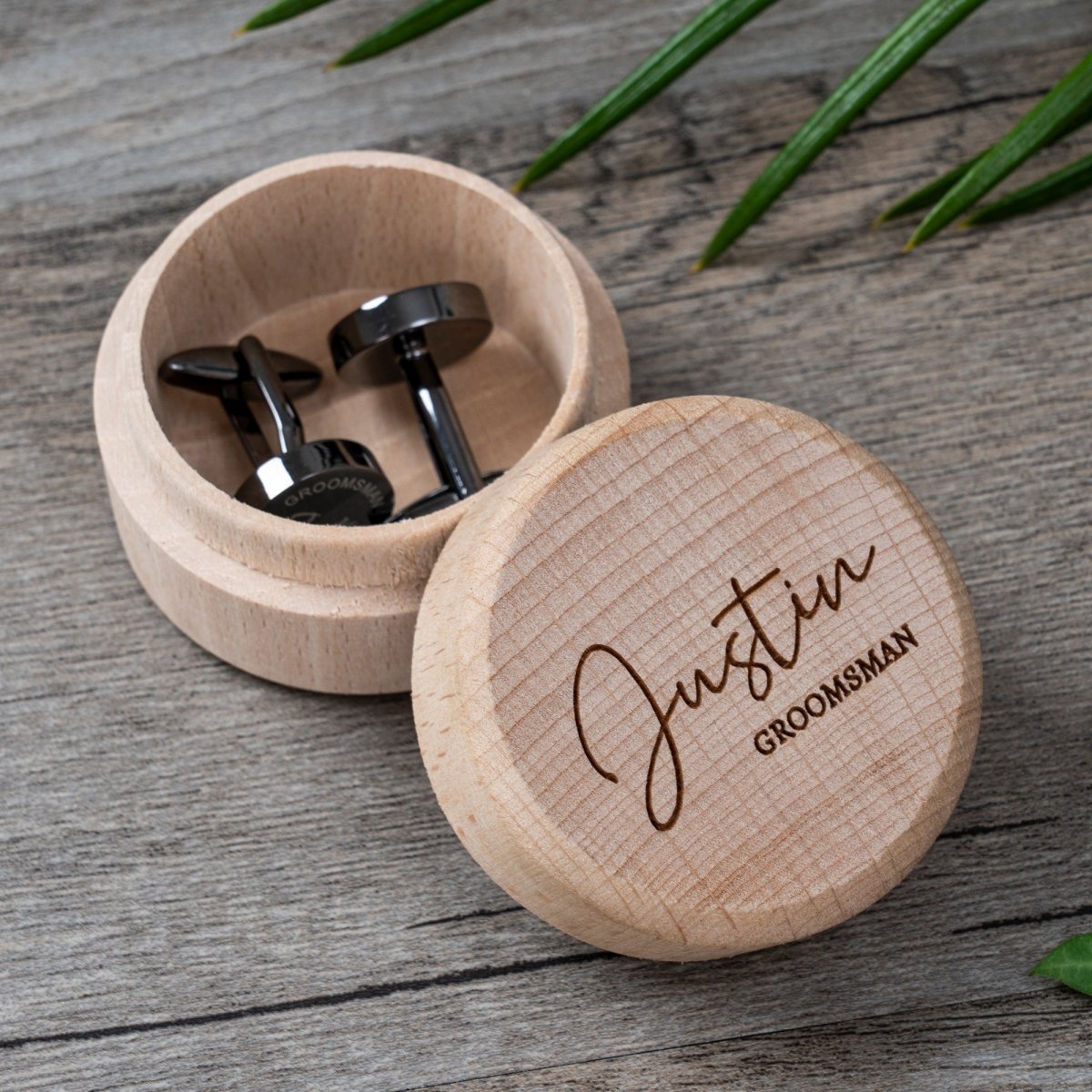 Unique Personalized Engraved Cufflinks Set Customized cufflinks Gifts for Men by Groovy Guy