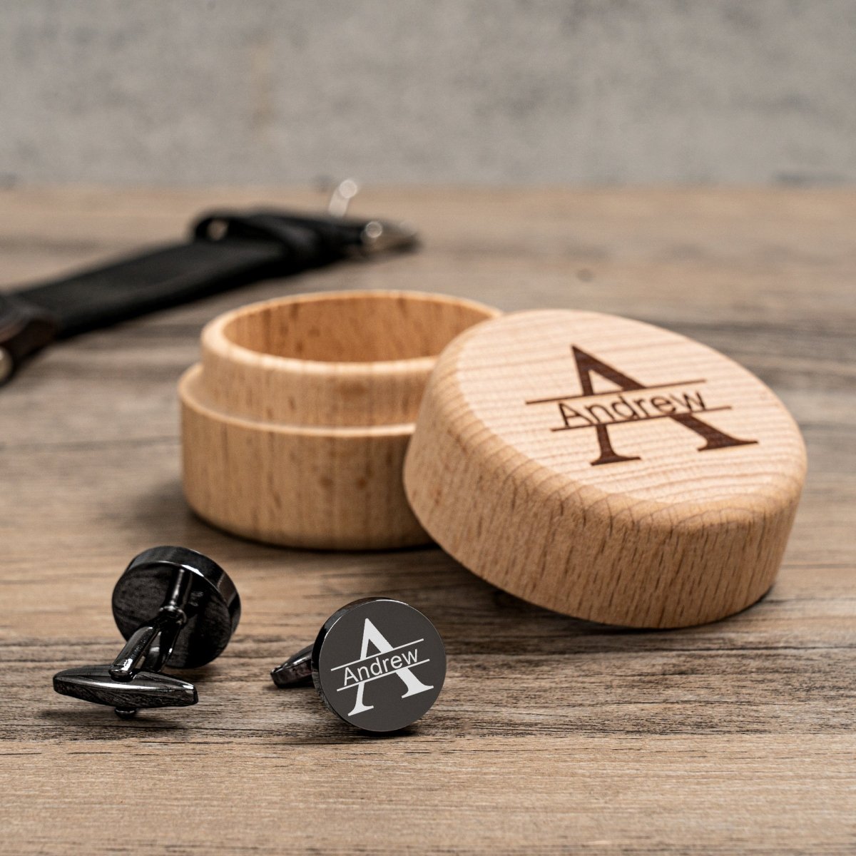 Unique Personalized Engraved Cufflinks Set Customized cufflinks Gifts for Men by Groovy Guy