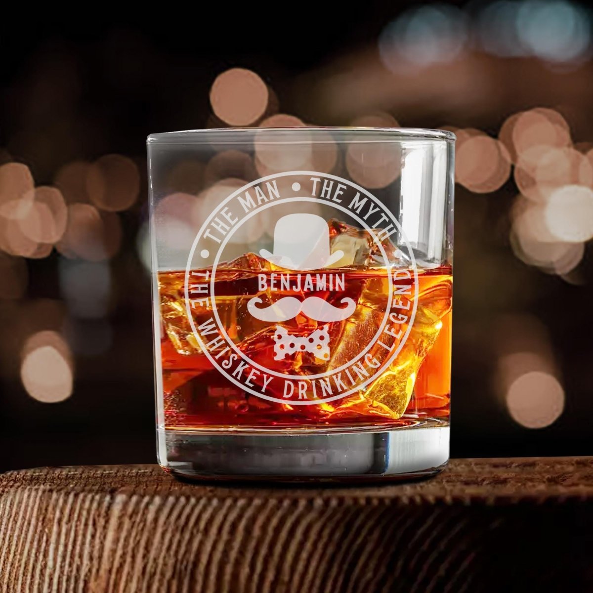 Unique Personalized Personalized I Am Legend Whiskey Glass Customized Whiskey Glass Gifts for Men by Groovy Guy