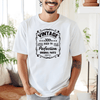 Mens White T Shirt with 30th-Vintage design