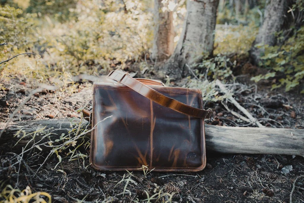 Unique Personalized Rugged Businessmen's Briefcase Customized Messenger Bag Gifts for Men by Groovy Guy