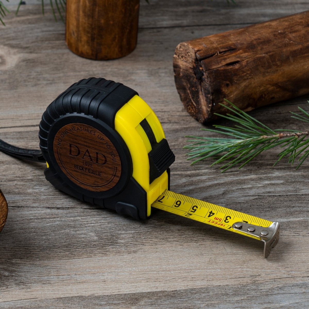 Unique Personalized Dads Tape Measure Customized Tools Gifts for Men by Groovy Guy