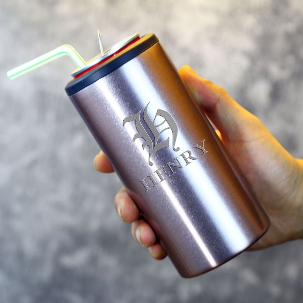 Unique Personalized Rose Gold Custom Koozie Customized Personalized Koozie Gifts for Men by Groovy Guy