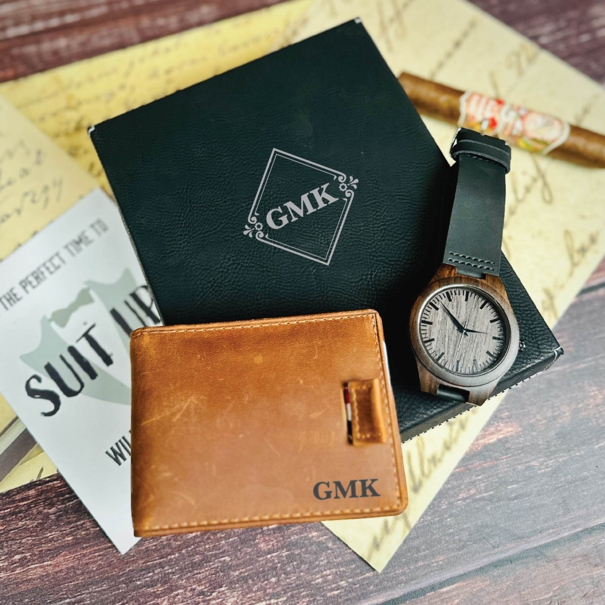 Unique Personalized Time To Suit Up Set Customized Groomsmen Gifts Gifts for Men by Groovy Guy