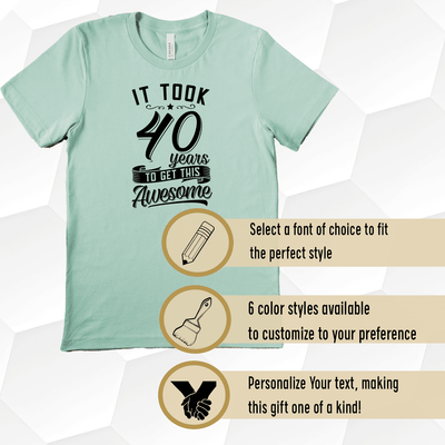 40 Years For Awesome Mens T Shirt