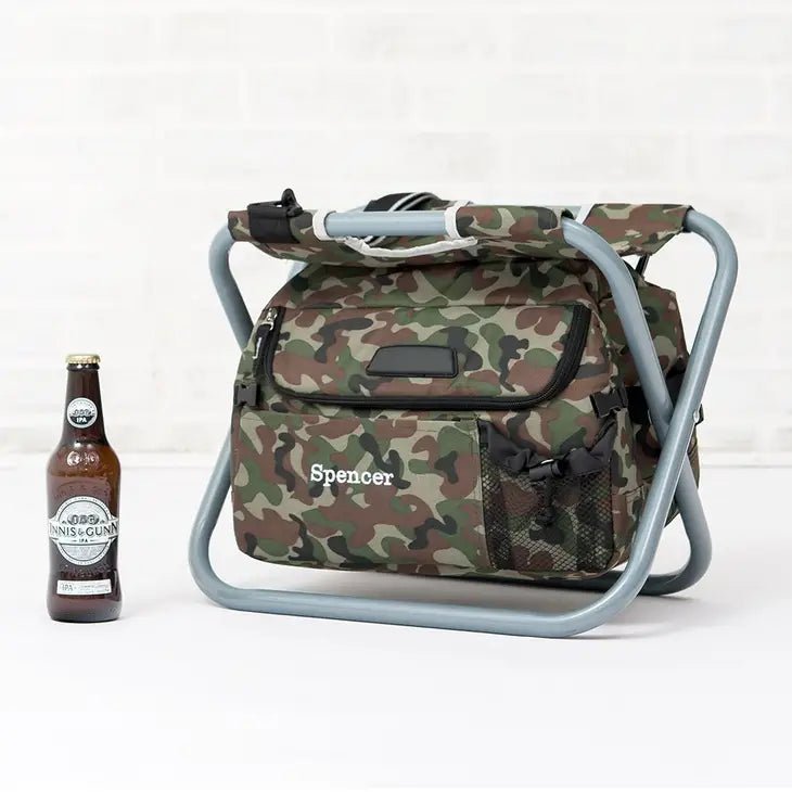 Camouflage Folding Cooler Chair