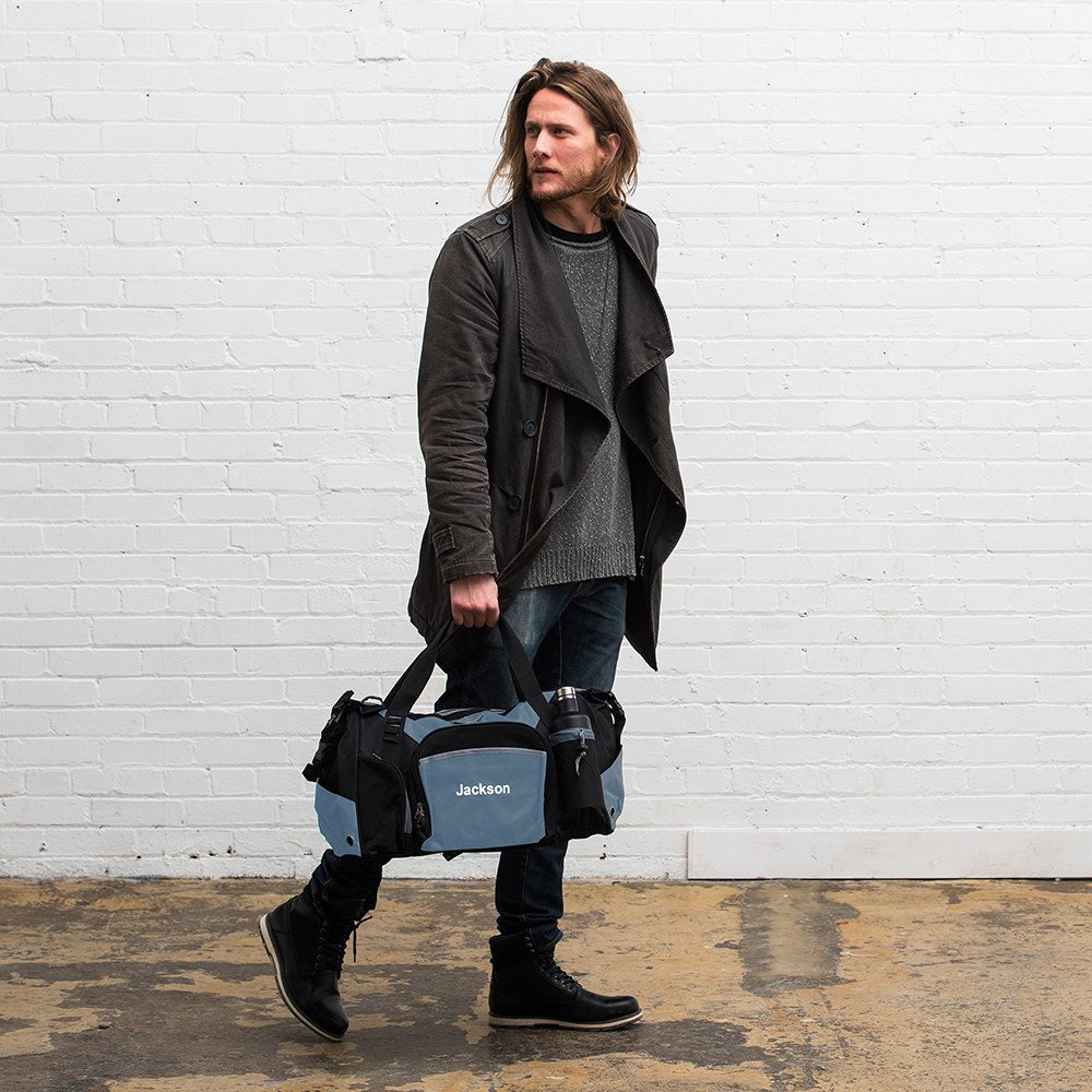 Unique Personalized Monogrammed & Manly Customized Duffel Bags Gifts for Men by Groovy Guy