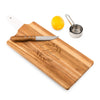 Personalized Wooden Cutting & Serving Board With White Handle