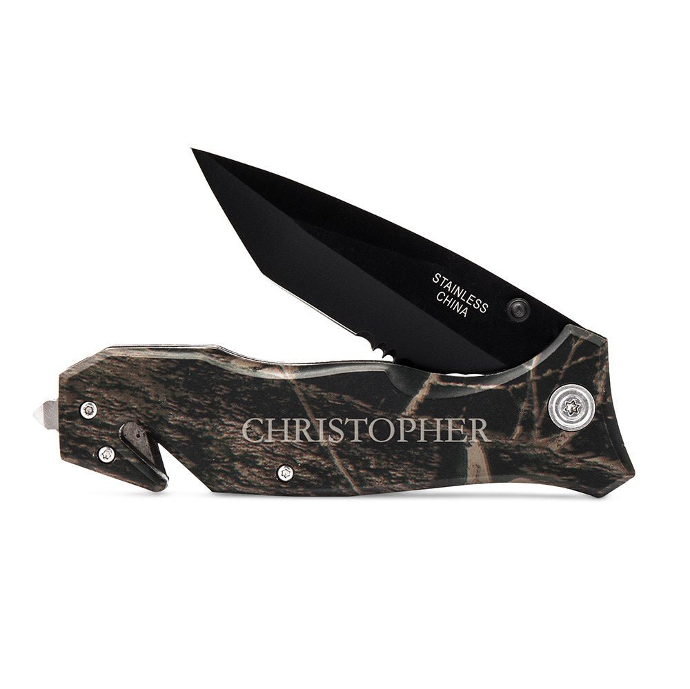 Unique Personalized Camo Clipper Customized Tools Gifts for Men by Groovy Guy