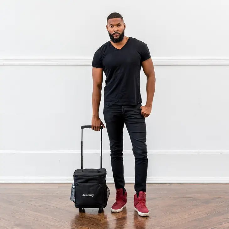 Unique Personalized Rolling Cooler Bag Trolley Customized Cooler Gifts for Men by Groovy Guy