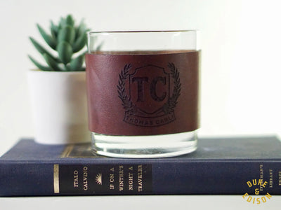 Leather Wrapped Whiskey Glasses
