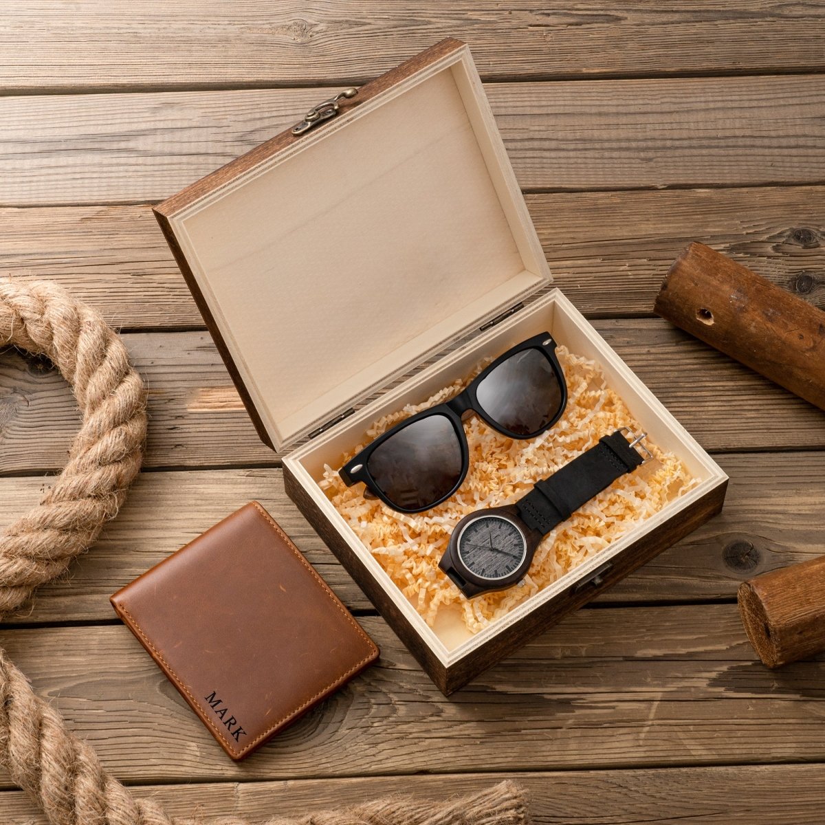 Unique Personalized Men's Stylin' Gift Set Customized Gift Sets Gifts for Men by Groovy Guy