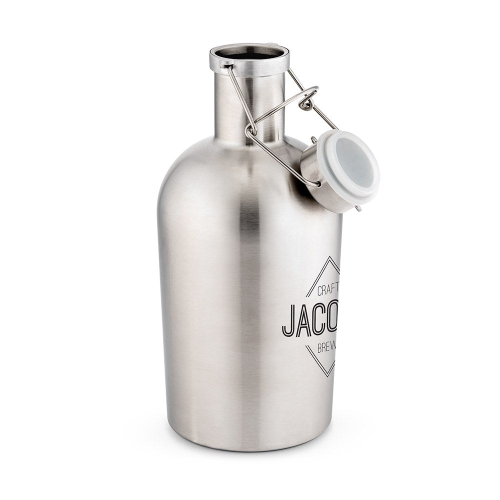 Unique Personalized Flip - Top Beer Growler Customized Bar Gifts for Men by Groovy Guy
