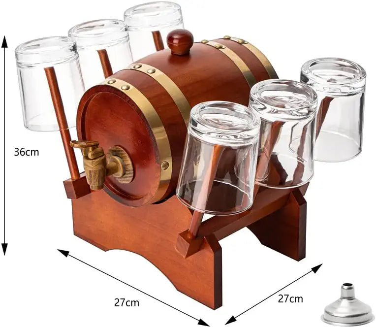 Unique Personalized Barrel Decanter Set Customized Whiskey Gifts for Men by Groovy Guy