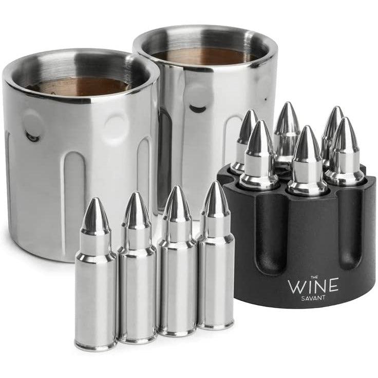 Unique Personalized Bullet Chiller Set Customized Gifts for Men by Groovy Guy
