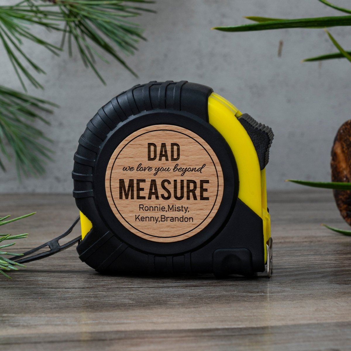 Unique Personalized Dads Tape Measure Customized Tools Gifts for Men by Groovy Guy