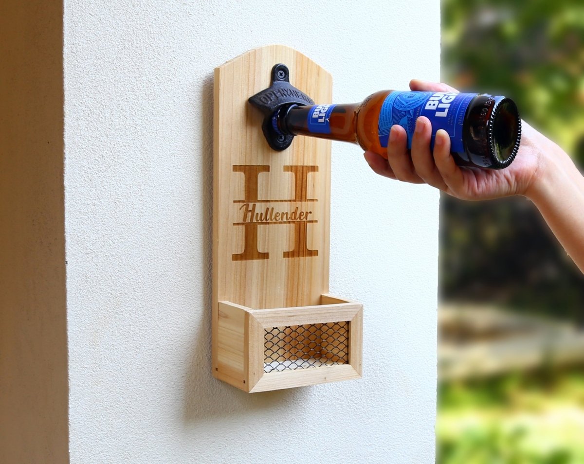 Unique Personalized The DeCapitator Customized Bottle Openers Gifts for Men by Groovy Guy
