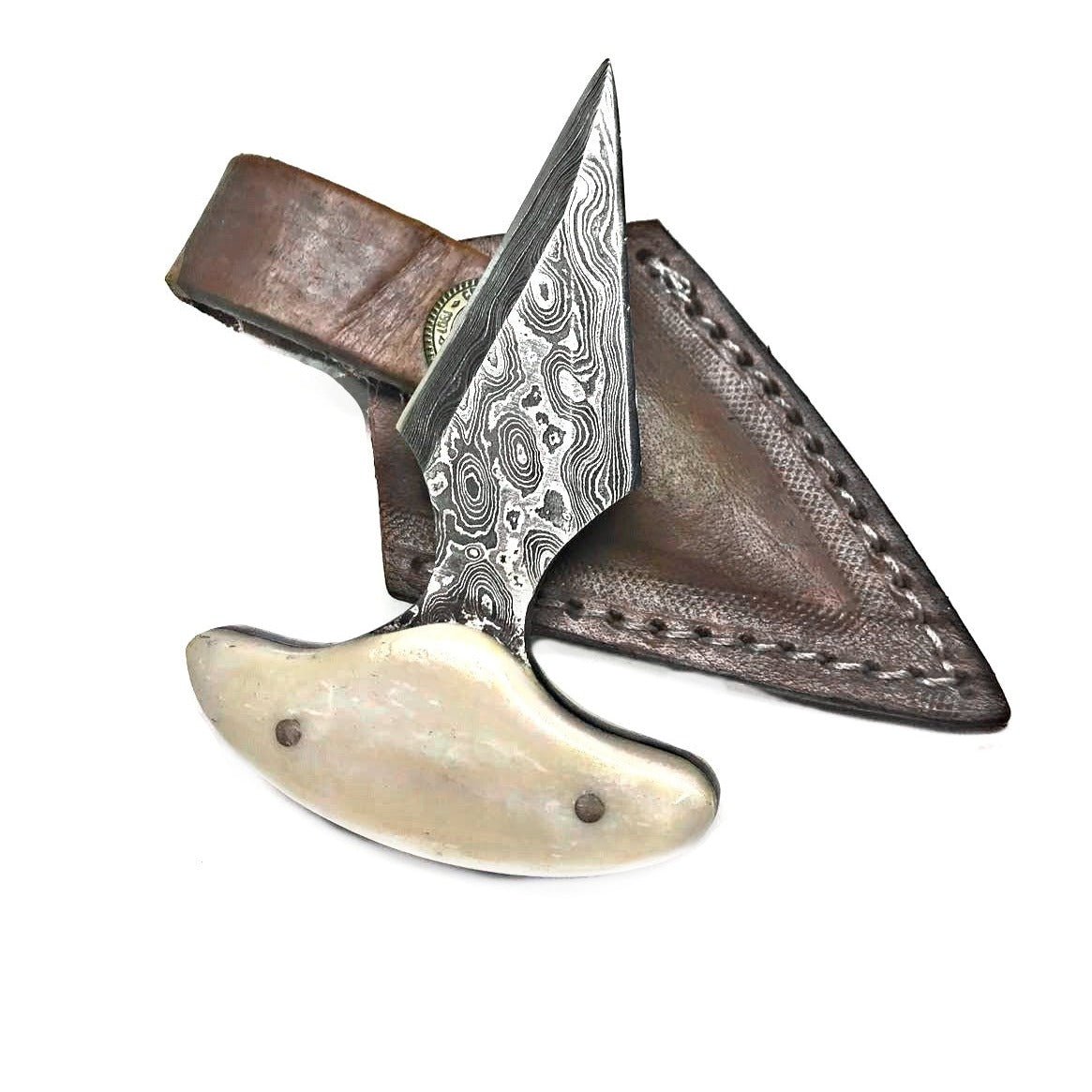 Unique Personalized Rain Drop Damascus Customized Damascus Knife Gifts for Men by Groovy Guy