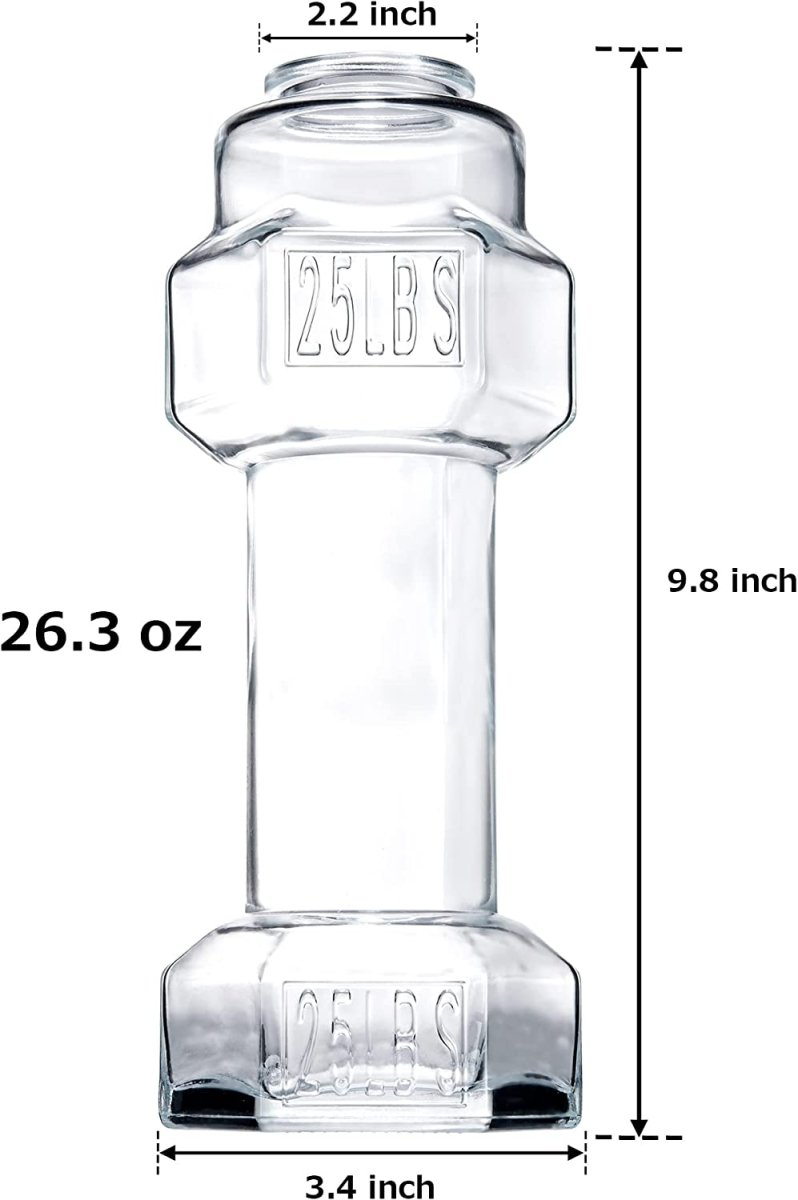 Unique Personalized Dumbbell Beer Glasses Customized Gifts for Men by Groovy Guy