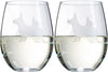 Corgi Stemless Wine Glasses Set