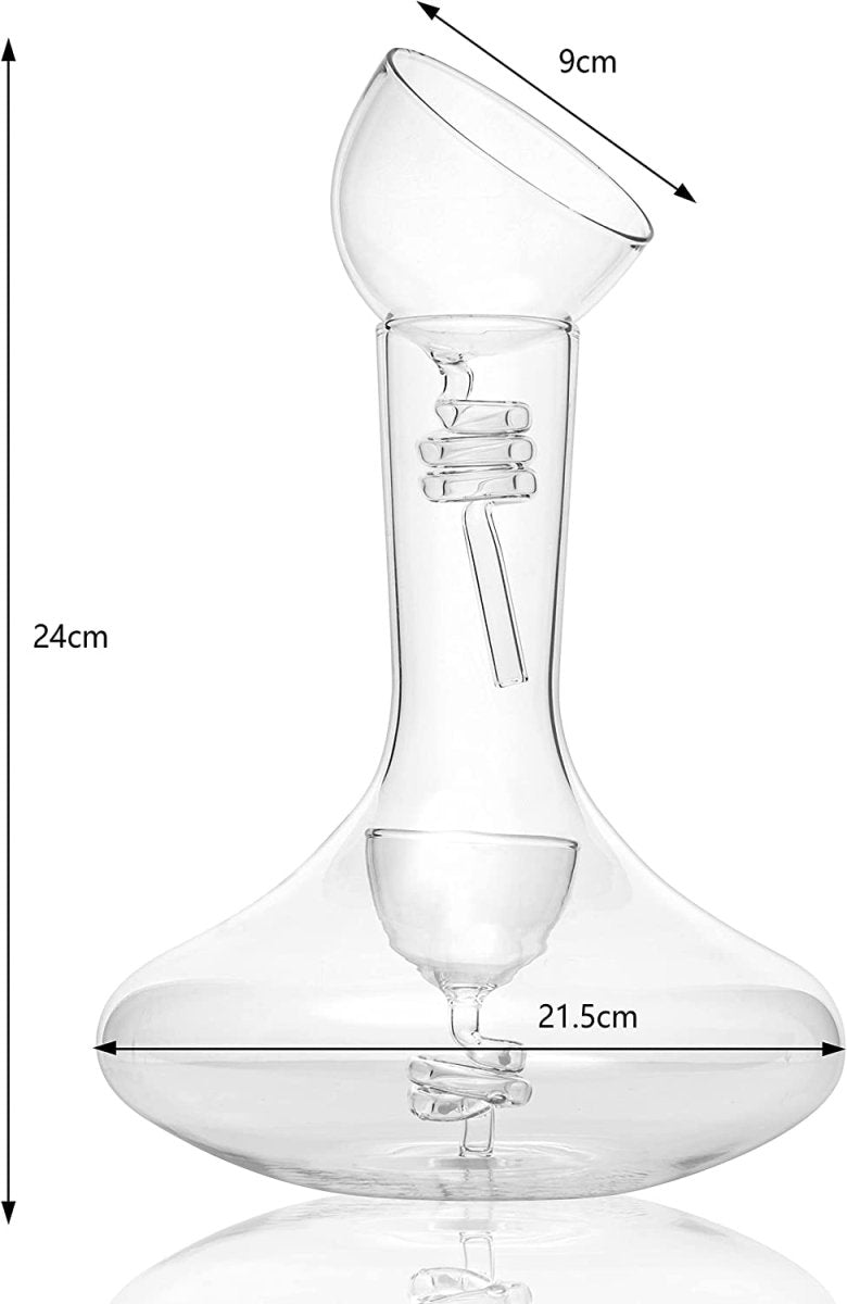 Unique Personalized Wine Tower Decanting & Aerator Set Customized Decanter Gifts for Men by Groovy Guy