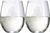 Labrador Stemless Wine Glasses Set