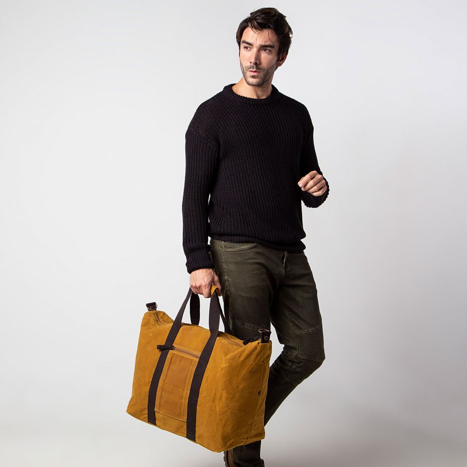 Unique Personalized Wax & Wander Weekender Set Customized Duffel Bags Gifts for Men by Groovy Guy