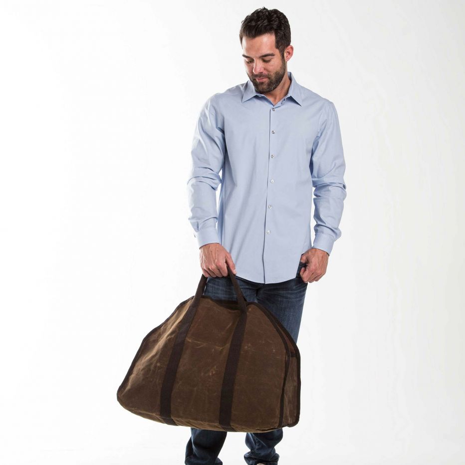 Unique Personalized Waxed Timber Transporter Customized Man Bags Gifts for Men by Groovy Guy