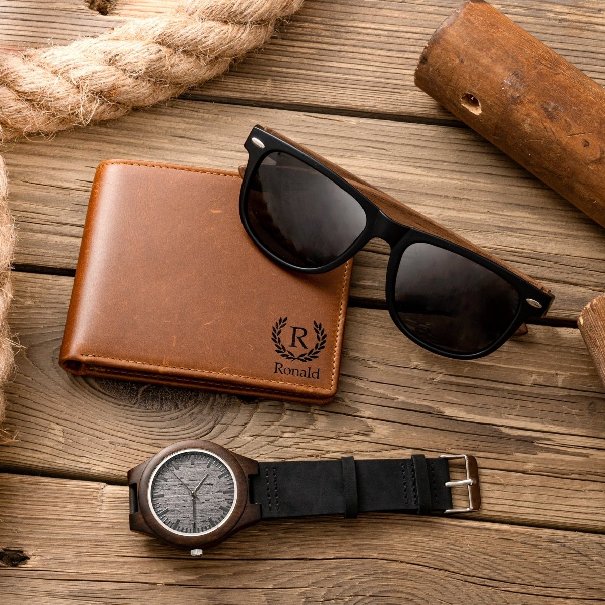 Unique Personalized Men's Stylin' Gift Set Customized Gift Sets Gifts for Men by Groovy Guy