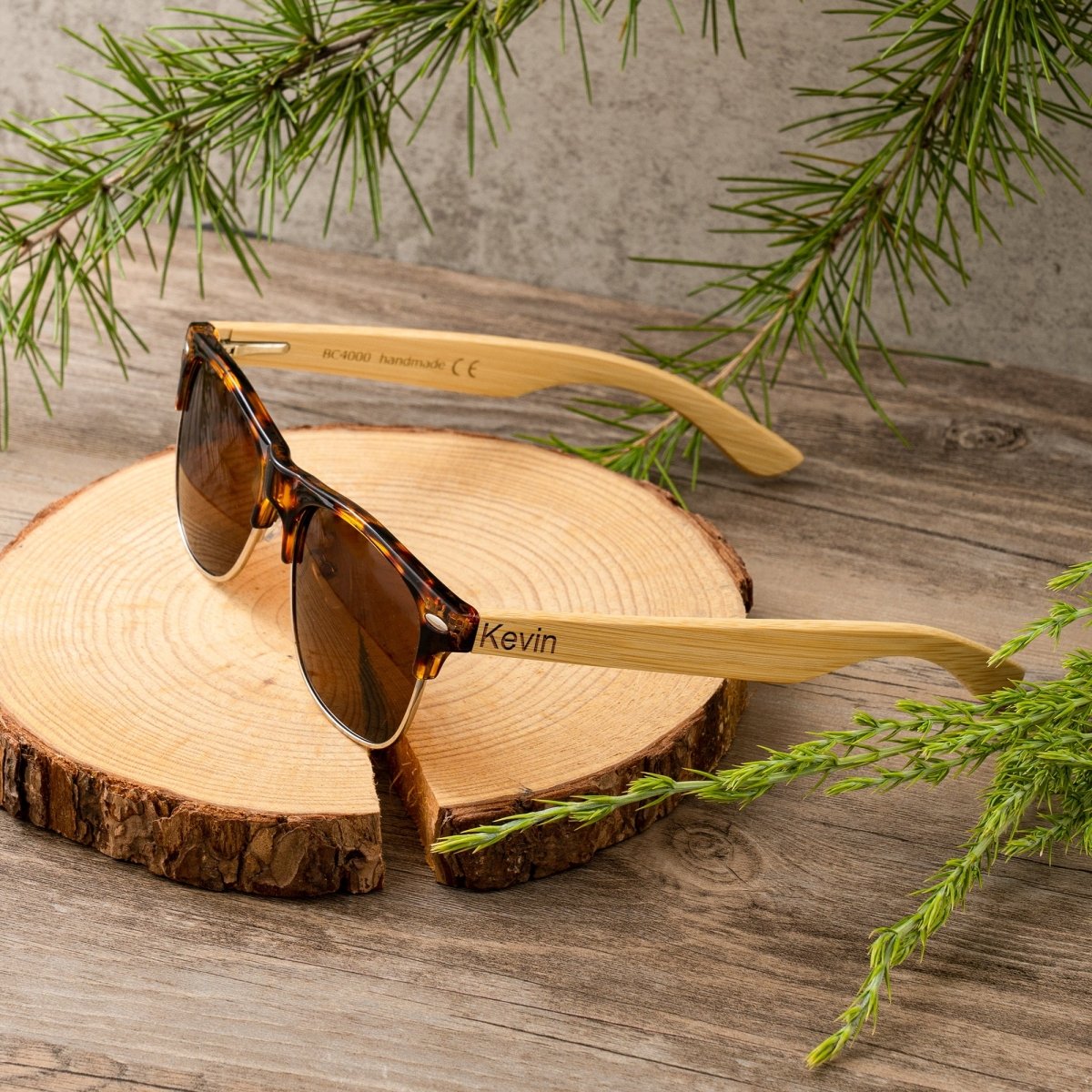 Unique Personalized Wooden Clubmasters Customized Sunglasses Gifts for Men by Groovy Guy