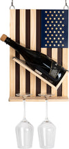 American Flag Wine Rack Holder