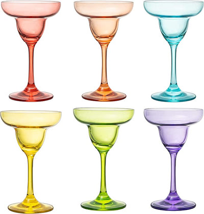 Colorful Margarita Cocktail Glass Set