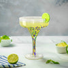 Mexican Hand Blown Margarita Glass Set
