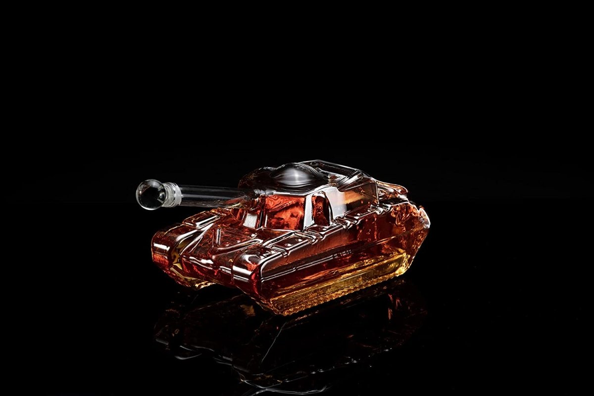 Unique Personalized Tank Whiskey Decanter Customized Gifts for Men by Groovy Guy